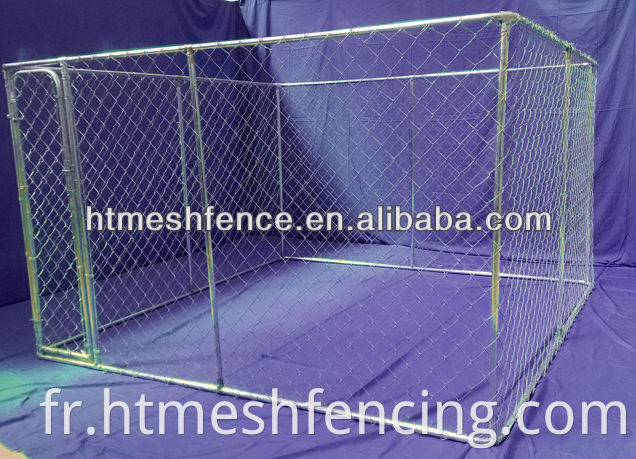 Chain Link Dog Cage Heavy Dutwing Dog Kennel Galvanisé Dog House